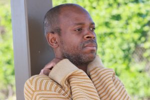 Young Black man looking into the distance